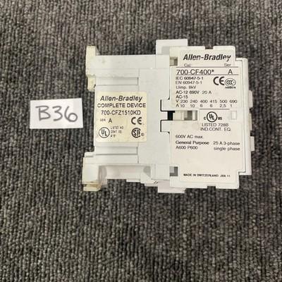 Allen Bradley 700-CF400 Ser A Industrial Relay 700-CFZ1510KD + 100-s Ser B