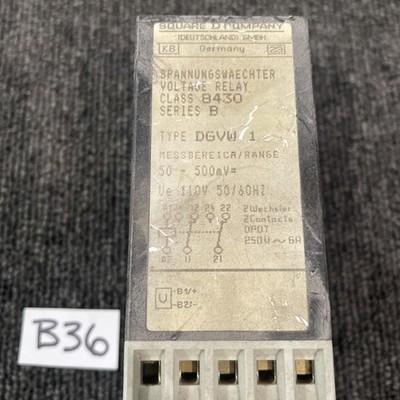 SQUARE D DC-VOLTAGE CONTROL-RELAY CLASS8430 DGVW 1
