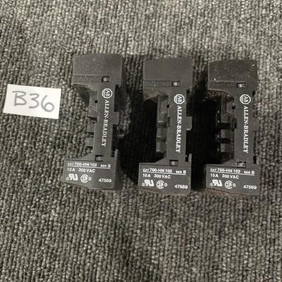 (3) ALLEN BRADLEY 700-HN102 SER.B RELAY BASE