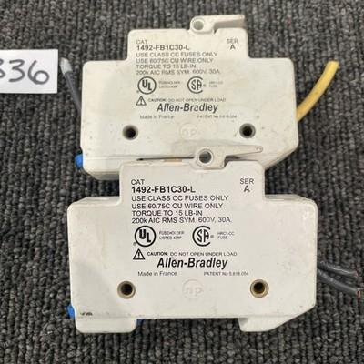 (2) Allen Bradley 1492-FB1C30L ser a