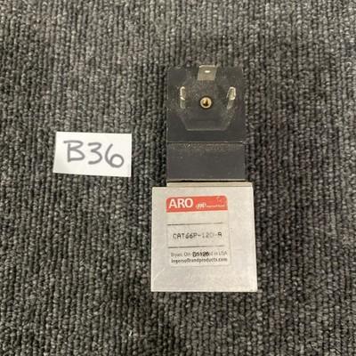 ARO CAT66P-120-A 3-Way 2-Position Solenoid Valve, 1/4″ NPT/120V, Black