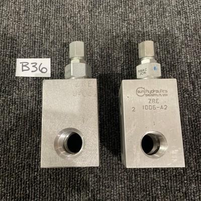 (2) Sun Hydraulics RBAC JCN ZRE IDD6-A2 Hydraulic Pressure Relief Valve