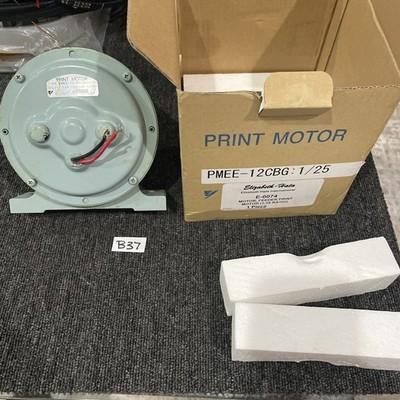 YASKAWA – PMEE-12CBG : 1/25 – DC SERVO PRINT MOTOR – 21V 5.2A 120 RPM