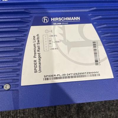Hirschmann Unmannaged Rail Switch SPIDER PL 20 24T1Z6Z699TZ9HHHV Hirschmann Unmannaged Rail Switch SPIDER PL 20 24T1Z6Z699TZ9HHHV