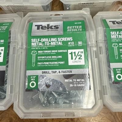 TEKS 21332 #10 x 1-1/2-in Hex-Head Self-Drilling Metal-to-Metal Screws 450 5pk