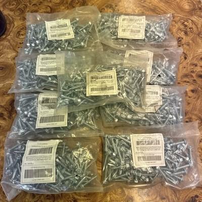 9 Pks-#8 Hex Washer Head Self Drilling Sheet Metal Screws 410 Stainless Steel 1”