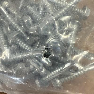 9 Pks-#8 Hex Washer Head Self Drilling Sheet Metal Screws 410 Stainless Steel 1”