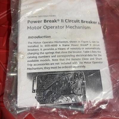NEW GE POWER BREAK ll 2 CIRCUIT BREAKER 120V MOTOR OPERATOR SPE120