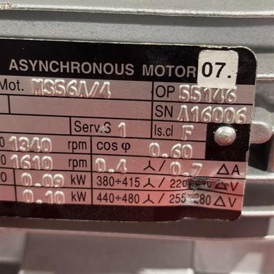 MS56A/4 Asynchronous Motor Ruhrgetriebe 1610 Max Rpm
