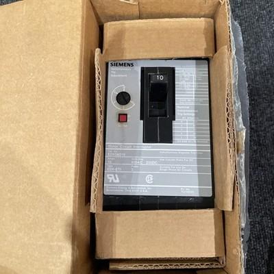 Siemens ED63A010 Molded Case Circuit Breaker 3p 10a Amp 600v-ac