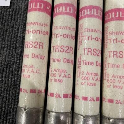 (12) Gould Shawmut TRS2R Time Delay 2A Fuse