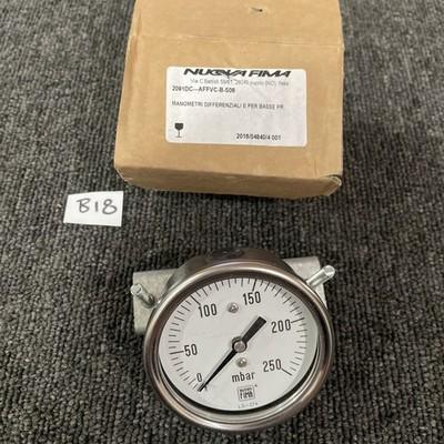 Nuova Fima Ls-274 Mbar 250psi AFFVC-B-S06 1/4″ NPTM 2.5″ Guage