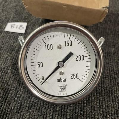 Nuova Fima Ls-274 Mbar 250psi AFFVC-B-S06 1/4″ NPTM 2.5″ Guage