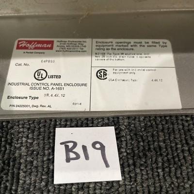 HOFFMAN E-4PBSS 4-HOLE STAINLESS STEEL PUSHBUTTON ENCLOSURE