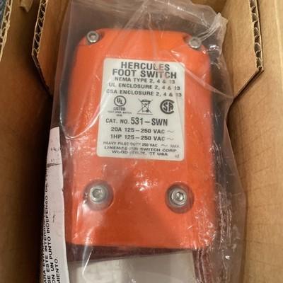 NEW LINEMASTER 531-SWN FOOT SWITCH 531SWN