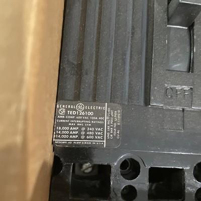 GE TED126100 100A Circuit Breaker