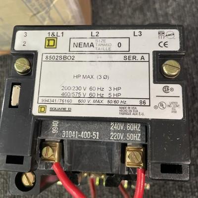 Square D 8502SBO2S Size 0 Ac Contactor 120v-ac 5hp