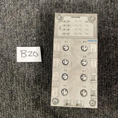 Festo CPX-AB-8-M8-3POL Manifold Block 195706 w/ CPX-GE-EV Interlinking Block
