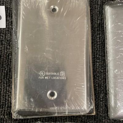 (5) Steel City SP41-G Blank Cover Metal 25151 Outdoor Wet Locations