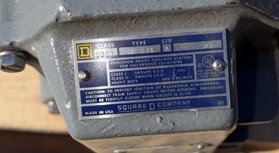 9001 GR-311 Square D Explosion Proof Control Station – 3 position, 600v AC/DC –
