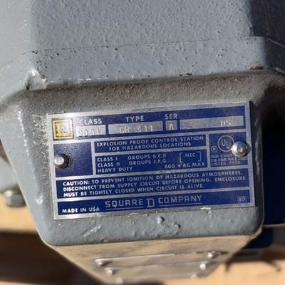 9001 GR-311 Square D Explosion Proof Control Station – 3 position, 600v AC/DC –