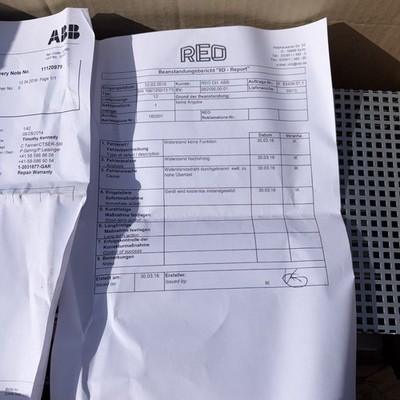 ABB PowerOhm Dynamic Braking Resistor REO Model: REOHM BW 156/1200/13