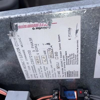 schindler 9300 escalator control panel 9300AE-10 As Is Slight damage SEE PHOTOS