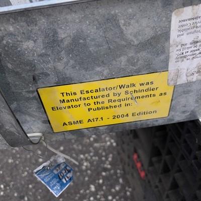 schindler 9300 escalator control panel 9300AE-10 As Is Slight damage SEE PHOTOS