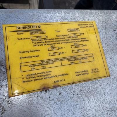 schindler 9300 escalator control panel 9300AE-10 As Is Slight damage SEE PHOTOS