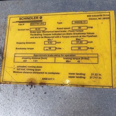 Schindler 9300 escalator control panel 9300AE-10 Used Working
