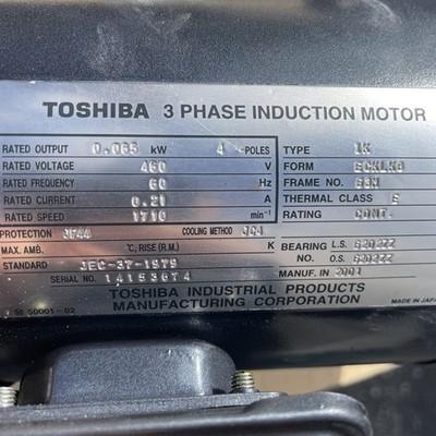 Harmonic Motor 05-20-80-3-0065B-SP 460v – Toshiba JEC-37-1979 3 Phase Induction