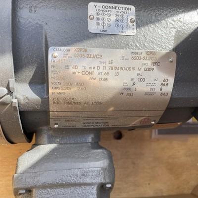 US motors X2P2B 2 Hp 1745 Rpm 60hz Explosion proof Voltage: 230/460V 145T