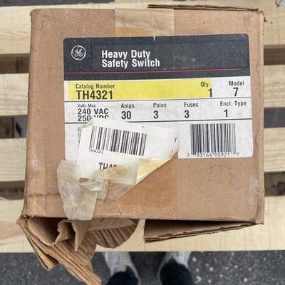 GE TH4321 Model 7 Heavy Duty Safet Switch
