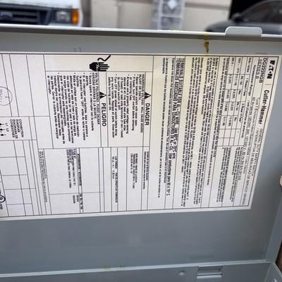 Eaton DG222NGB 60A, 2Pole, 240V, Fusible Safety Switch, Nema 1