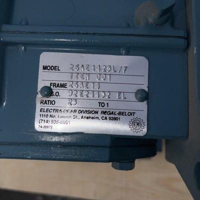 Electra Gear 26AC1425L/FX Gearbox 25:1 Reducer 70rpm 56C/140TC LH Output