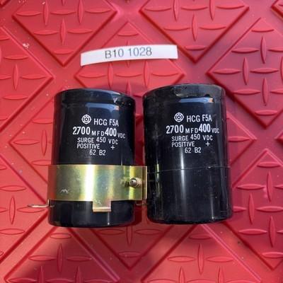 2 Lot – Hitachi HCG F5A 3300 MFD 400VDC 450 V Surge Capacitor #4002PT168