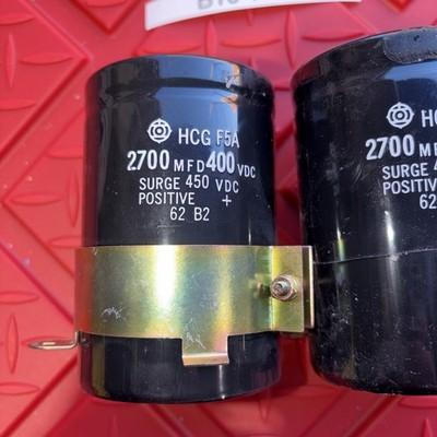 2 Lot – Hitachi HCG F5A 3300 MFD 400VDC 450 V Surge Capacitor #4002PT168