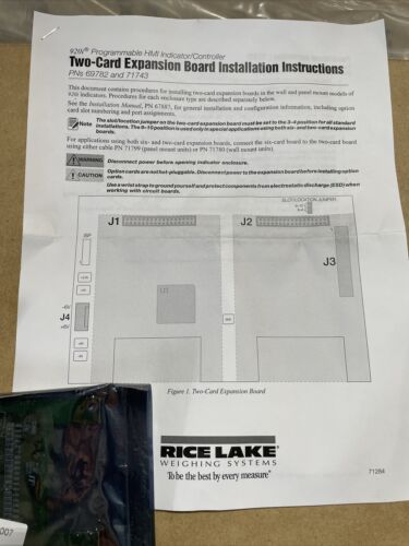 Rice Lake 920i two card expansion board pns 69782 & 71743