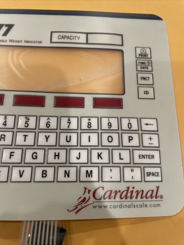 Cardinal 777 Digital Weight Indicator KEYPAD