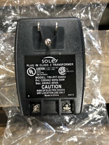 Solex E112794 2440u *LOT OF 7*Plug In Class 2 Transformer Power Supply BLACK