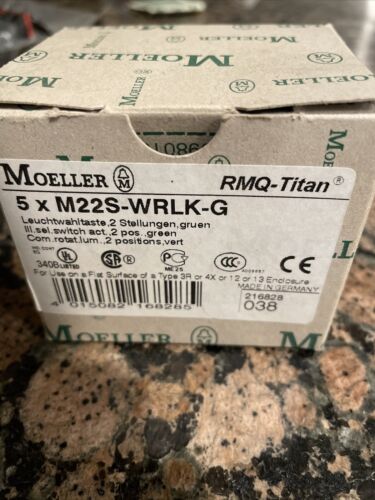 6- EATON CORPORATION M22S-WRLK-G / M22SWRLKG (NEW NO BOX)