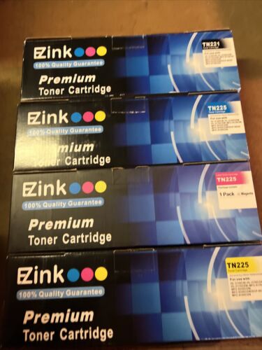 Complete Set Of 4  – E-Z Ink Brother TN221 TN225 New In Box.