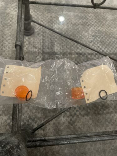 (2) Square D Amber Push Button Lens Cat# 9001A7 ***FREE SHIPPING***