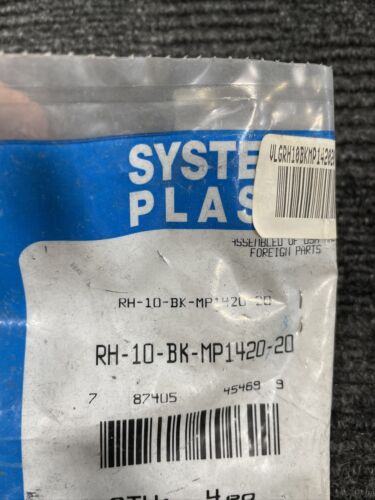 SYSTEM PLAST CONVEYOR COMPONENTS RH-10-BK-MS1420-20 PACK OF 2