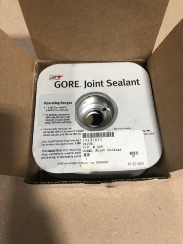 Gore 0100B Expanded PTFE Flange Joint Sealant 1/8″ x 100′ Spool White
