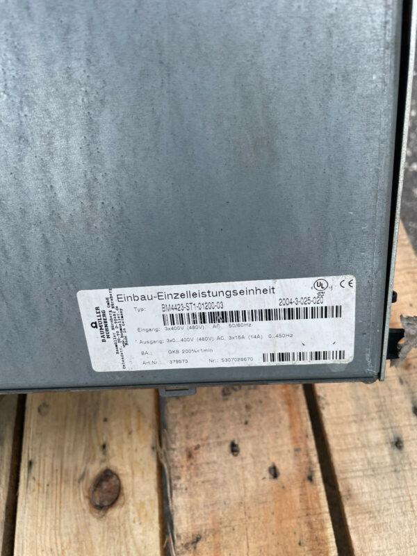 Baumuller Nurnberg BM4423-ST1-01200-03 Drive used missing somc covers