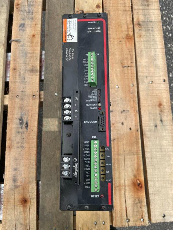 Custom Servo Motors MPA-07-191 Servo Drive Amplifier 80-260VAC 45-65Hz USED