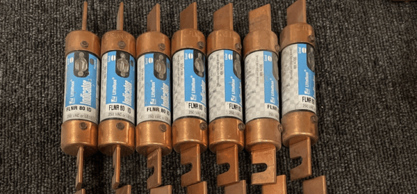 (7) Littelfuse FLNR 80 ID 80 Amp Indicator Fuse Class RK5 Time Delay NOS