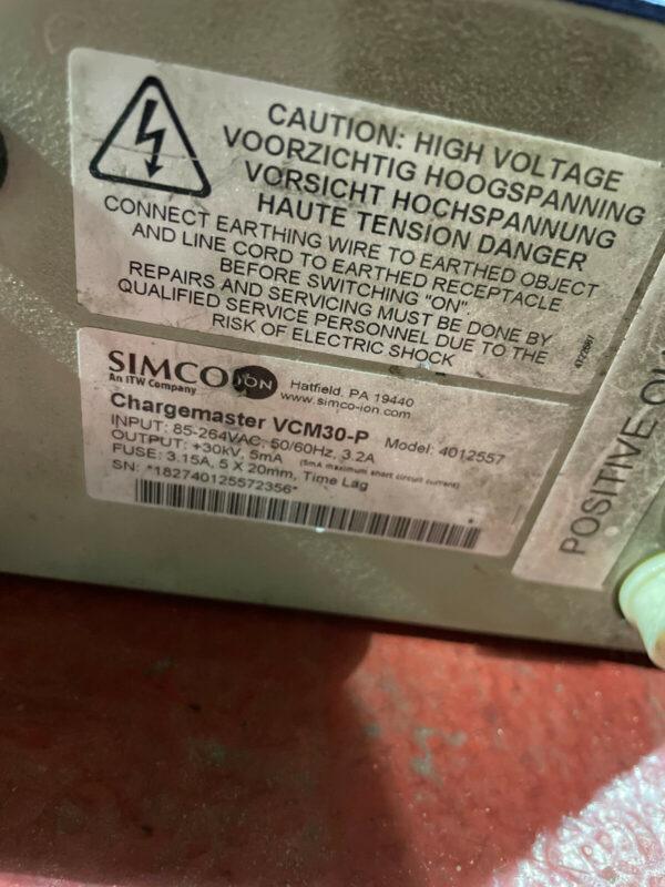Simco VCM30-P Chargemaster Generator USED Chargemaster VCM30-P Model: 4012557