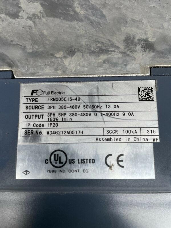 Fuji Electric FRN005E1S-4U Variable Frequency Inverter, 423834